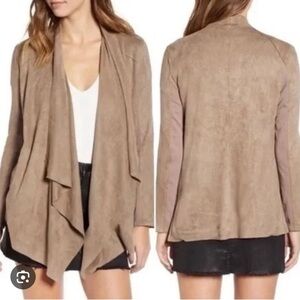 Blank NYC Tan Faux Suede Jacket, size small